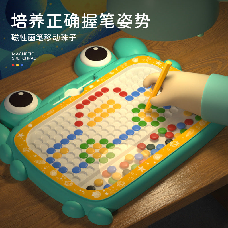 children's crab magnetic pen drawing board baby infant early education magnetic puzzle drawing board toddler magnetic suction