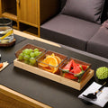 Fruit platter bar ktv snack platter acrylic snack plate melon seed plate divided grids dried fruit plate suit restaurant commercial