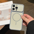 Niche stylecontrast color magnetic phone case suitable for iphone16/15pro apple 17max anti-fall case wholesale