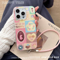 Large hole swirl case for apple 17 pro max, origami collage laser iphone 16 protective cover 15
