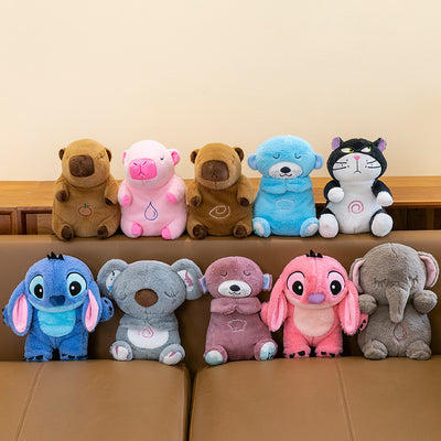 plush toy soothing music light-up sleep aid baby doll otter breathing bear plushie for infant sleep training