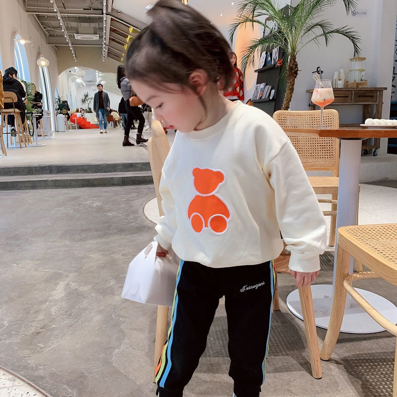 New arrival baby girl baby boy style casualtopseasiest for matchspring & fallnew arrivalkorean macaron kidssweatshirt