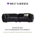 Foshan chenille fabric sofa furniture wholesale sectional sofa living room furniture curved irregular sofa customization
