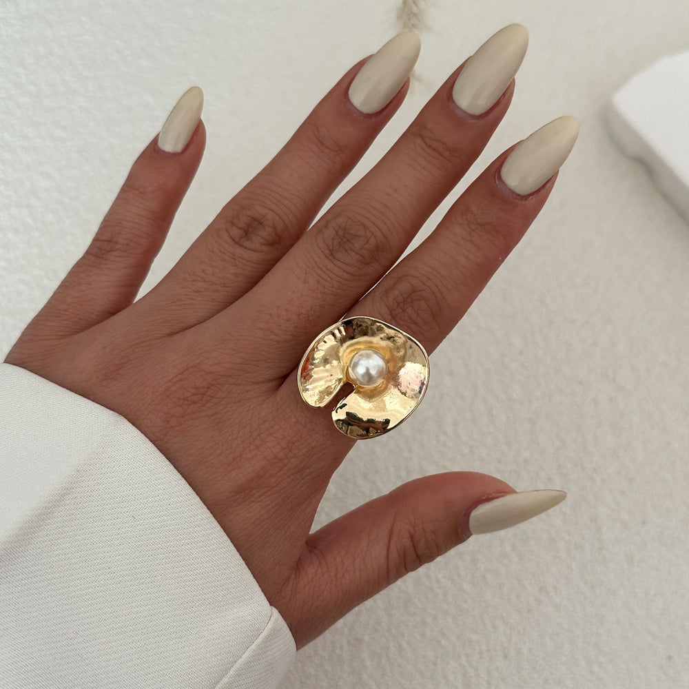 Wholesale metal ring sets - european & american style, irregular jewelry, women's niche fashion, high-end floral knuckle rings