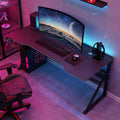 Carbon fiber gaming desk - desktop pc table for bedroom, home office, small simple desk, popular streamer gaming table