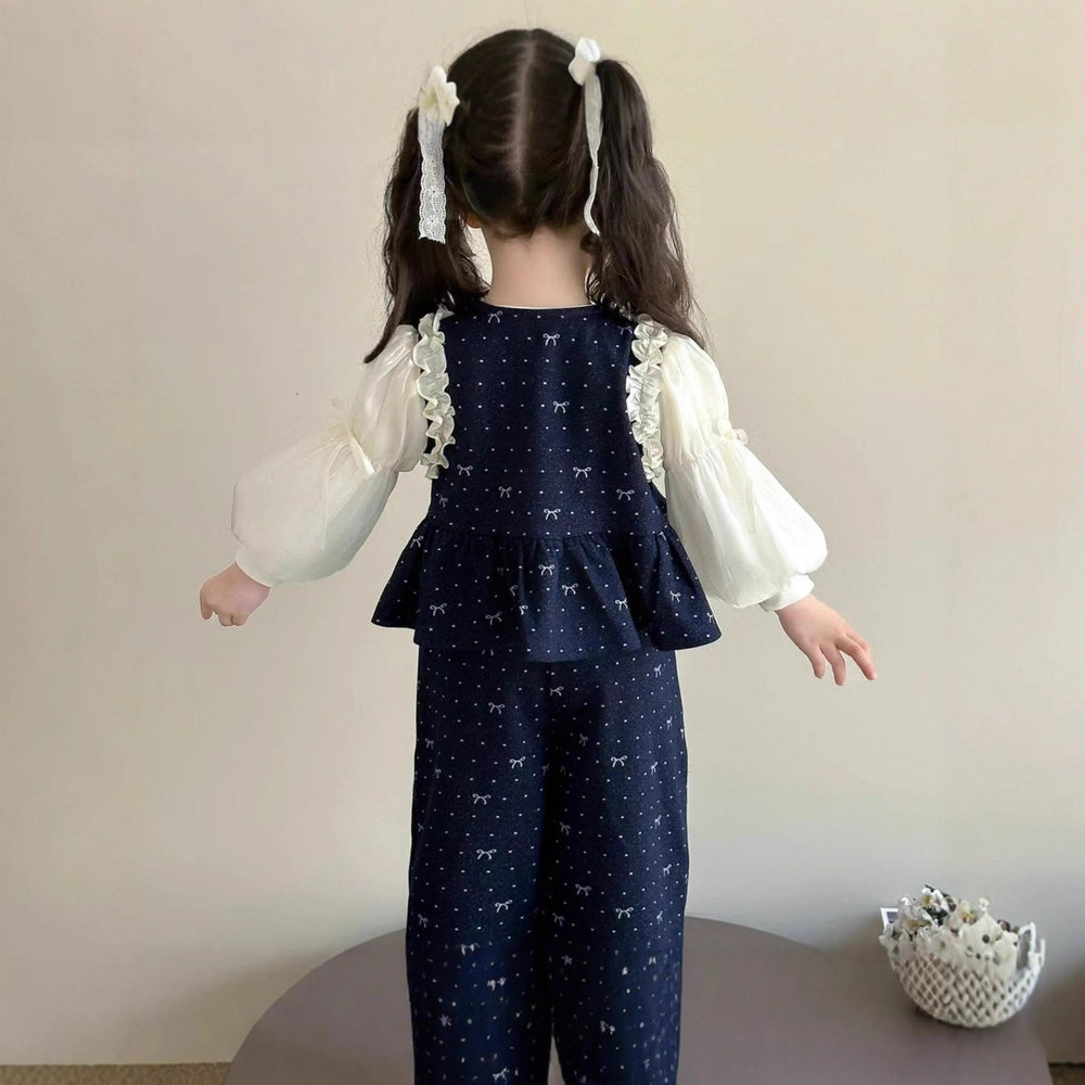 Girls' spring/autumn outfit set -  new stylish korean style three-piece luxury set for baby girls - autumn children's clothing