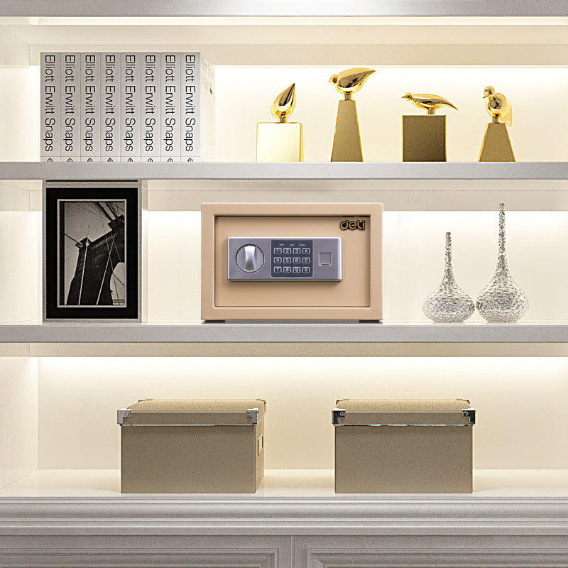 Deli office safe, office commercial household small mini safe, electronic password anti-theft safe deposit box