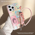 Large hole swirl case for apple 17 pro max, origami collage laser iphone 16 protective cover 15