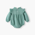 Baby clothes  spring/autumn cotton class a baby romper long sleeve triangle bodysuit korean style newborn outfit