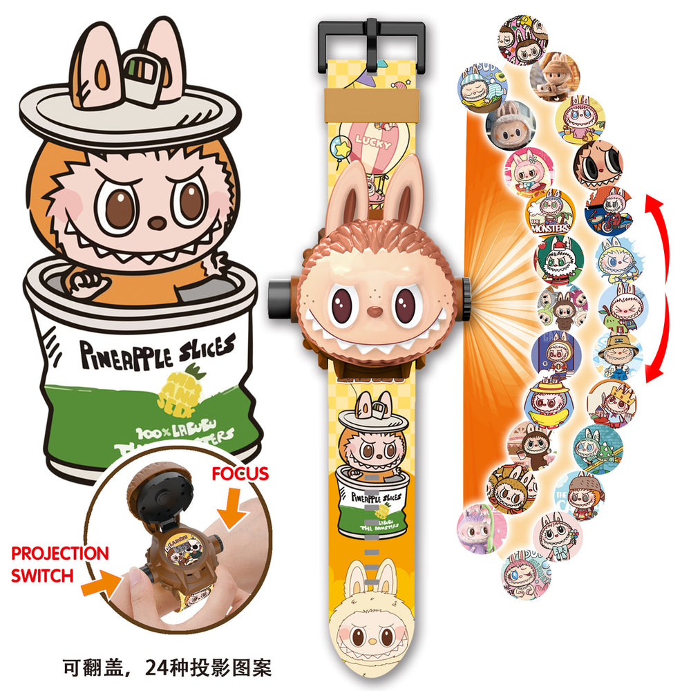 Piggy projector watch peppa pig cartoon luminous electronic watch egg boy and girl party kids toy gift