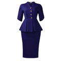 D3358 cross-border women's fashion elegant ruffle v-neck bodycon mini dress - plus size african style