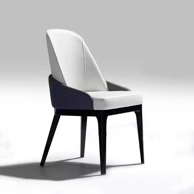 Scandinavianaccessible luxury dining chair for home study chair bedroom makeup chair italian restaurant backrest solid wood microfiber long sitting