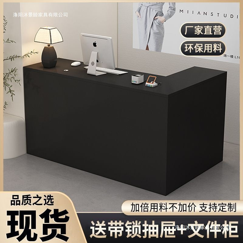 Clothing store small front desk cashier company bar table beauty salon reception counter computer desk office desk