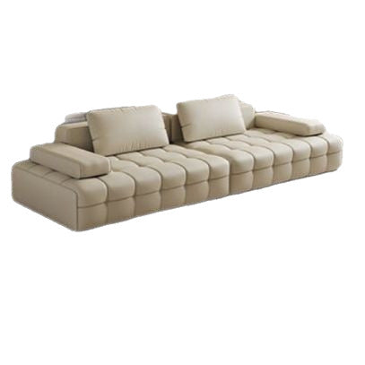 Lawrence villa large straight leather sofa living room genuine leather sofa italian normcore first layer cowhide sofa