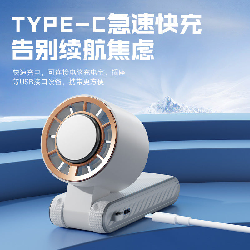 2026 cross-border southeast asia high-speed handheld fan - mini foldable semiconductor outdoor portable cooling fan