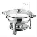 Stainless steel round alcohol stove hanging stove heat preservation heating container buffet stove cross-border supply chafing dish
