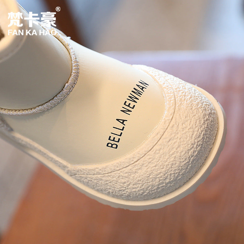 Clearance kids' casual snow boots -  winter fashion, warm & thickened fleece-lined ankle boots for boys & girls