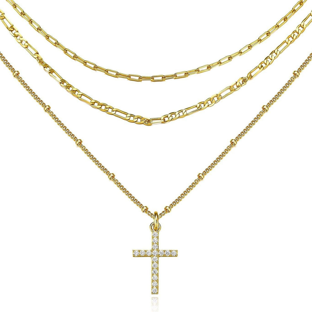 amazon new arrival round paper clip chain pendant necklace women's stainless steel trendyfashionpopular necklace
