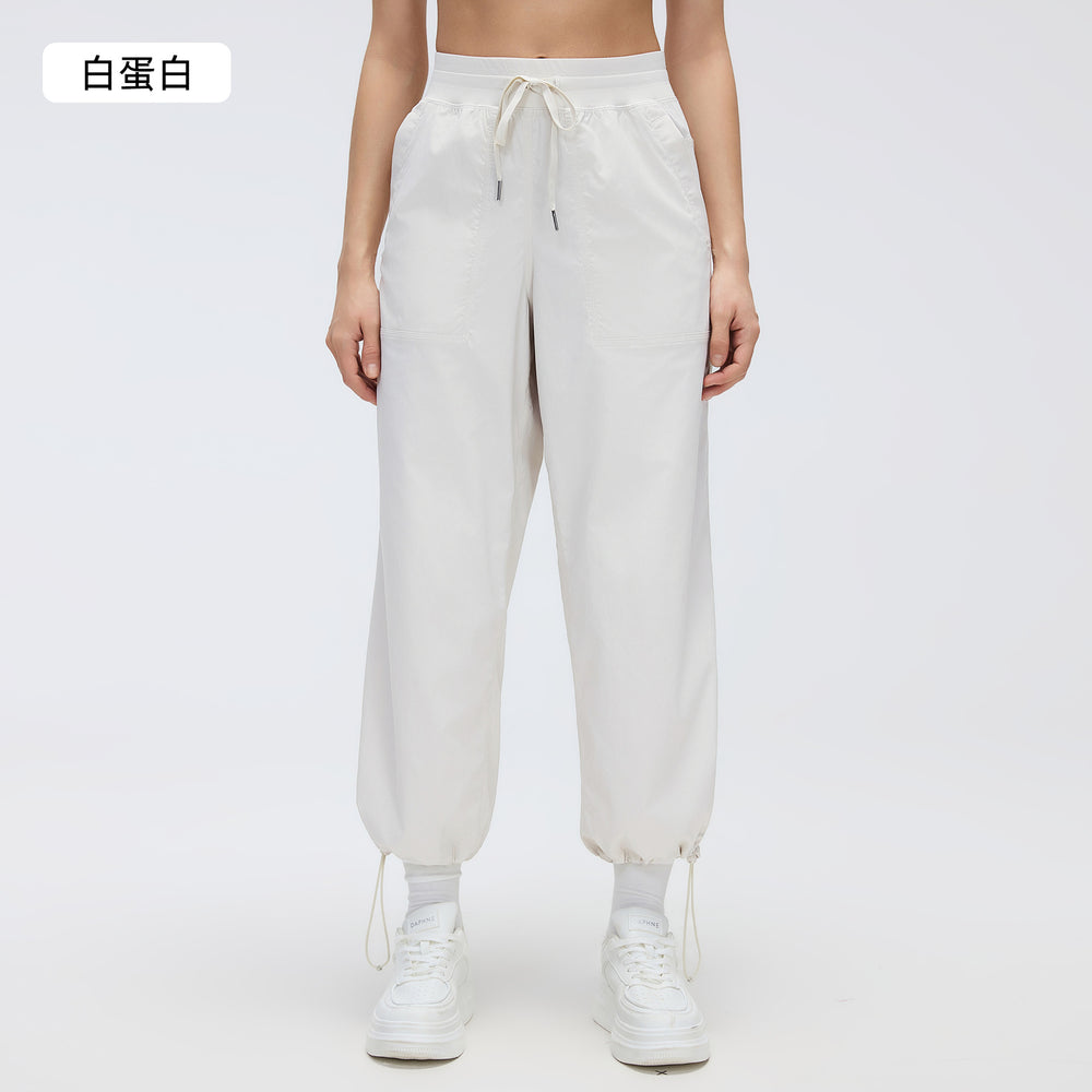 Summer quick-dry loose fit athletic pants women's joggers straight leg two-way casual pants outdoor running fitness pants d26052