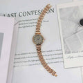 4024-rose gold bracelet gray dial