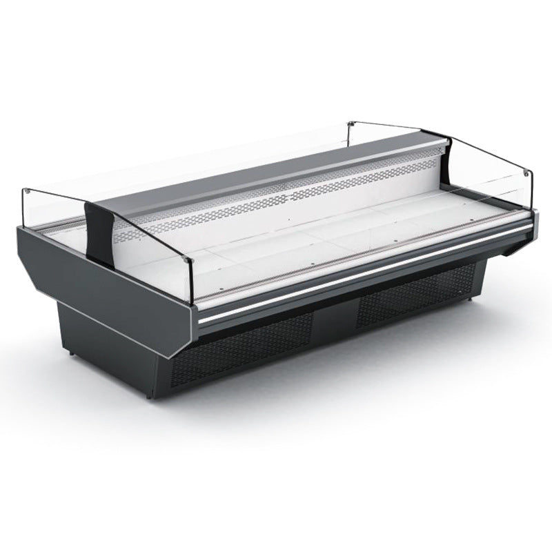 Huaer freezer personalized horizontal double space large capacity braised duck neck fresh meat cabinet double-sided refrigerated cooked food display cabinet