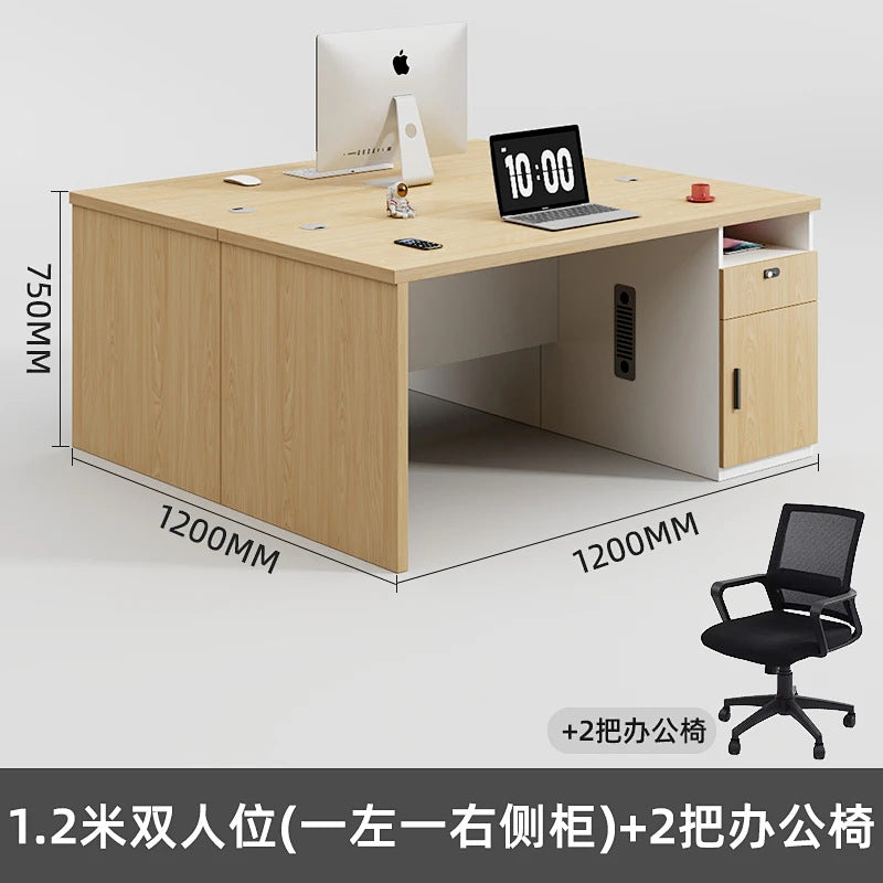 Office desk computer desk minimalist modern office employee single desk chair combination furniture manager's desk small employee workstation
