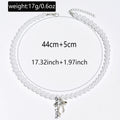 Bowknot pearl choker wholesale - european & american cross-border high-end necklace, light luxury niche pendant, clavicle chain, women's jewelry
