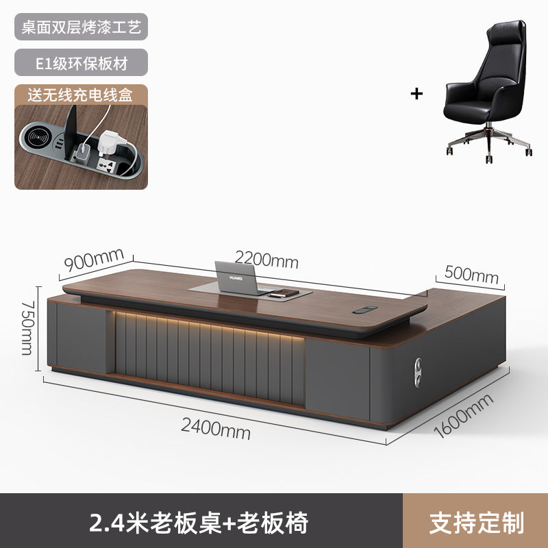 Saint li accessible luxury boss president manager supervisor desk executive desk casual modern thickened paint office desk chair