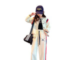 Girls' spring/autumn outfit set: new stylish and trendy girls' activewear jacket, popular children's clothing, spring collection for older girls, early spring styles