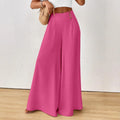 independent station new arrival cross-border fashionelegance mid-waist wide-leg pants pants