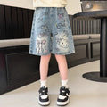 Girls' summer pants & shorts: lightweight denim shorts, wide-leg capris, mid-length shorts for girls, american graffiti style