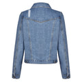 Amazon  distressed denim jacket women's european and american style comfortable casual washed denim jacket
