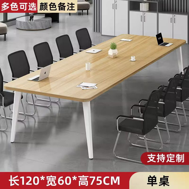Office conference table long table minimalist modern meeting room training workstation bench small negotiation table and chair set