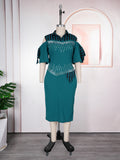 e-commerce   new slim-fit bodycon dress european and american african plus size women's dress