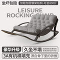 Double rocking chair lunch break chair courtyard balcony for home adult casual lounge chair accessible luxury lazy sofa chair manufacturer personalized