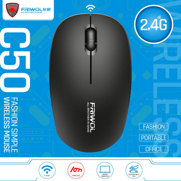 Youlang C50 Wireless Mouse Desktop Computer Notebook Office Home Portable Computer Accessories Wholesale