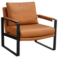 Italian industrial style loft leather sofa chair retro scandinavian back balcony bedroom tiger chair