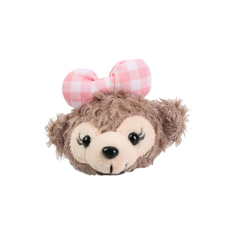 Cute duffy bear head & shelliemay plush toy charms - diy shoe accessories, bag decorations, wholesale