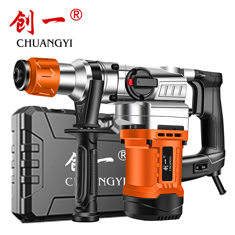 Chuangyi electric hammer and pickaxe dual-purpose concrete for home multi-functional industrial grade high-power impact drill electric drill three-purpose