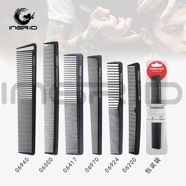 Hair Comb Dense Tooth Comb Carbon Steel Tony Cover Double Head Double Hair Cutting Comb Straight Hair Distinction Comb Style Haircut Comb
