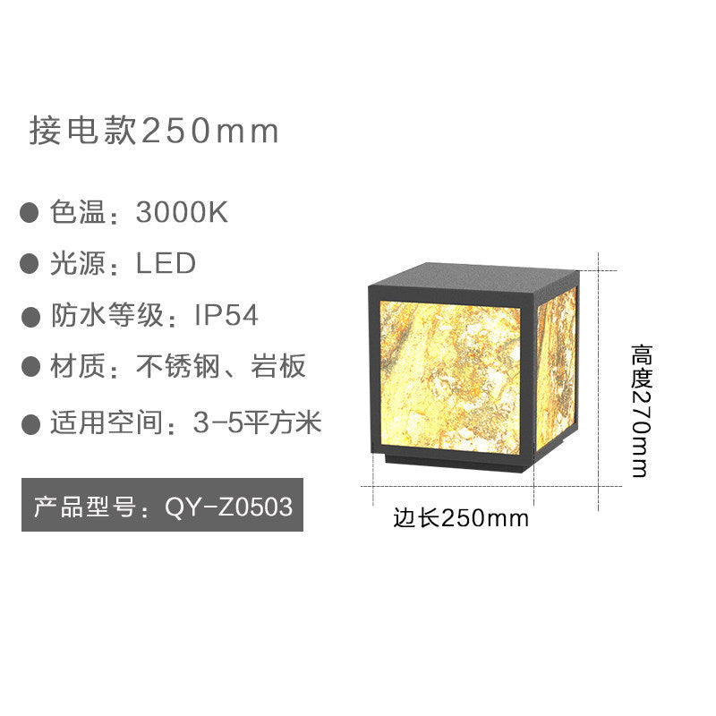 Solar lights, outdoor garden lights, landscape lights, waterproof lawn lights, solar column lights, wall lights, slate lights
