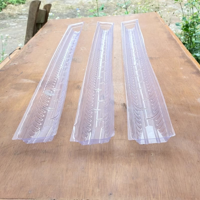 Cross-border plastic Huaishan planting trough U-shaped shallow trough directional trough cultivation tube thickened iron bar yam guide trough