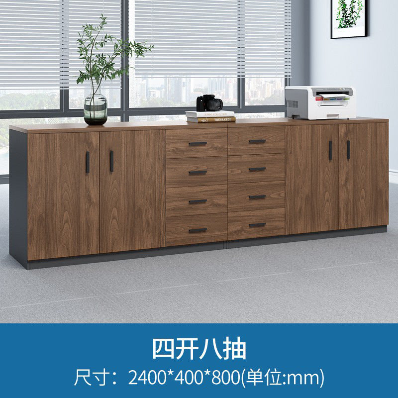 Office file cabinet wooden low cabinet floor cabinet storage cabinet partition cabinet with lock information cabinet printer storage cabinet