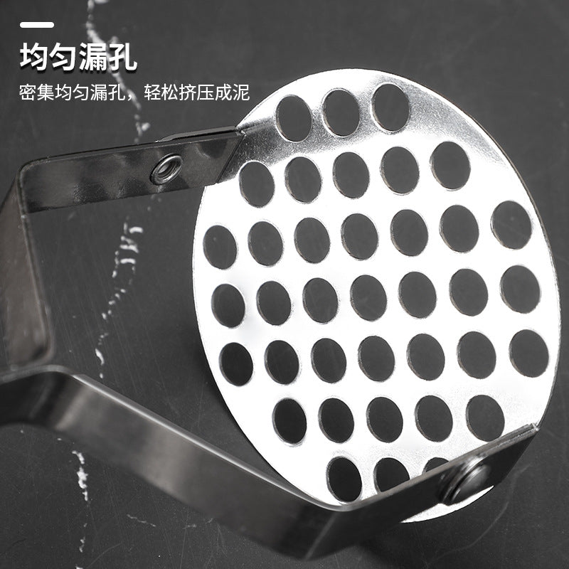 stainless steel mashed potato press manual mashed potato tool garlic press potato press kitchen food supplement gadget