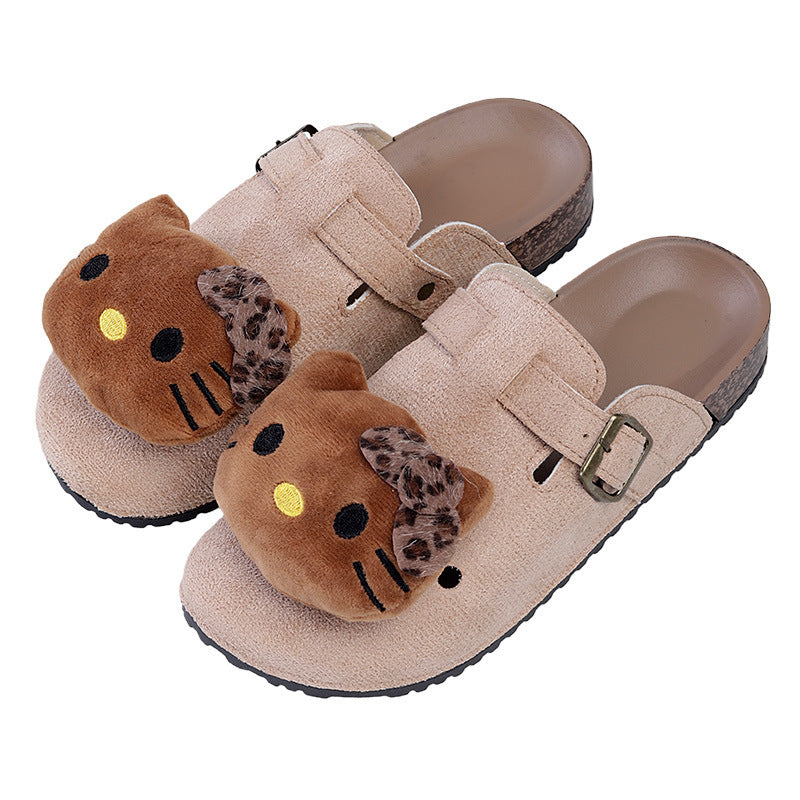 2026 spring/autumn women's birkenstock-style slippers, hello kitty slippers, soft sole cute lightweight indoor/outdoor slippers wholesale