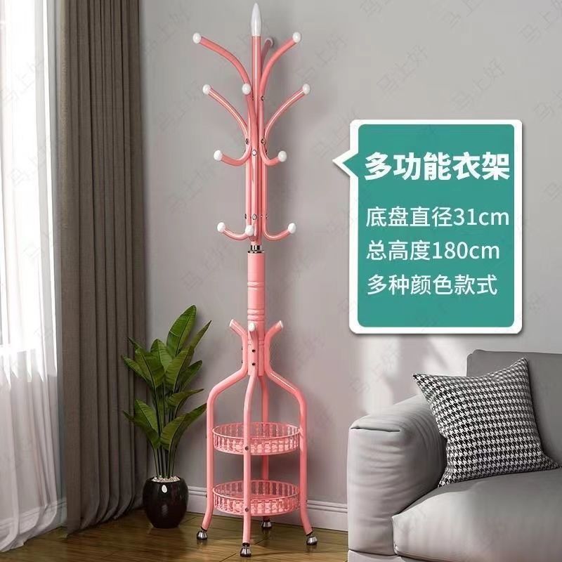 Popular coat rack floor-standing simple modern storage shelf clothes rack clothes rack entrance hall storage artifact