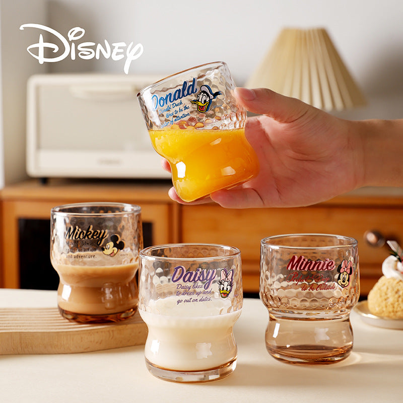 Glass gift box beverage cup hammer pattern retro drinking cup drinking cup high value juice cup fashionable transparent cup