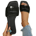 Export  summer new arrivalplus size slippers women's sandals women's easiest for matchflats one-line slippers lazy mule slippers