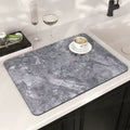 marble kitchen drain mat coffee machine non-slip mat countertop insulation mat absorbent mat drying mat placemat
