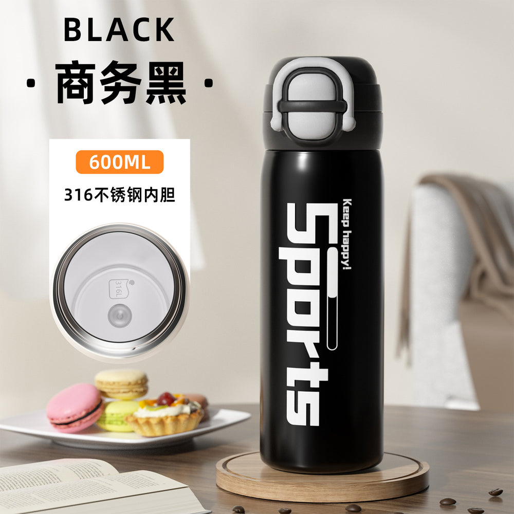 316 stainless steel vacuum insulated tumbler - large capacity, dual-drink, pop-up design - perfect for outdoor adventures and car travel